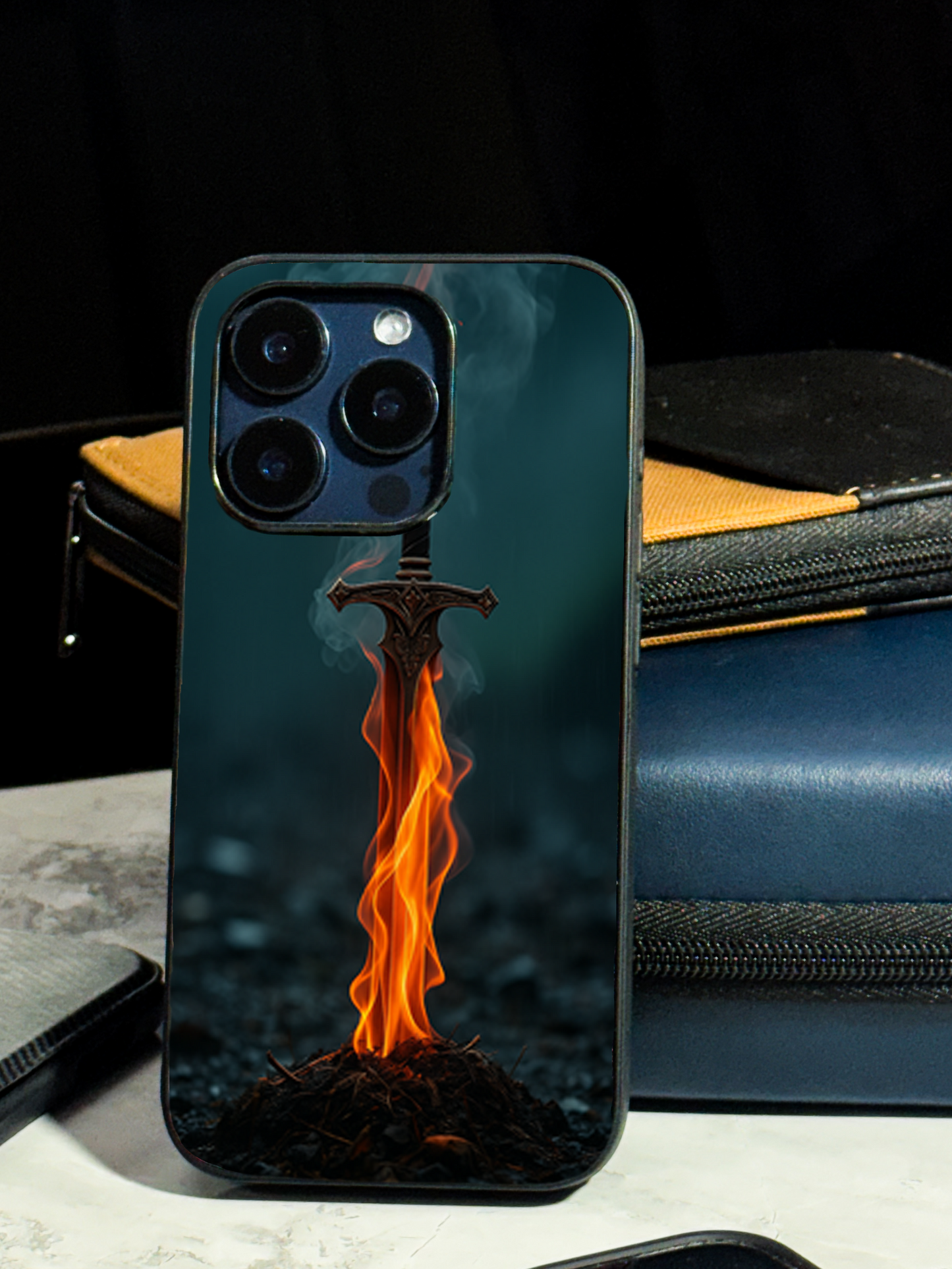 Flameborne Premium Glass Back Cover For iPhone 11,12,13,14,15,16 Models