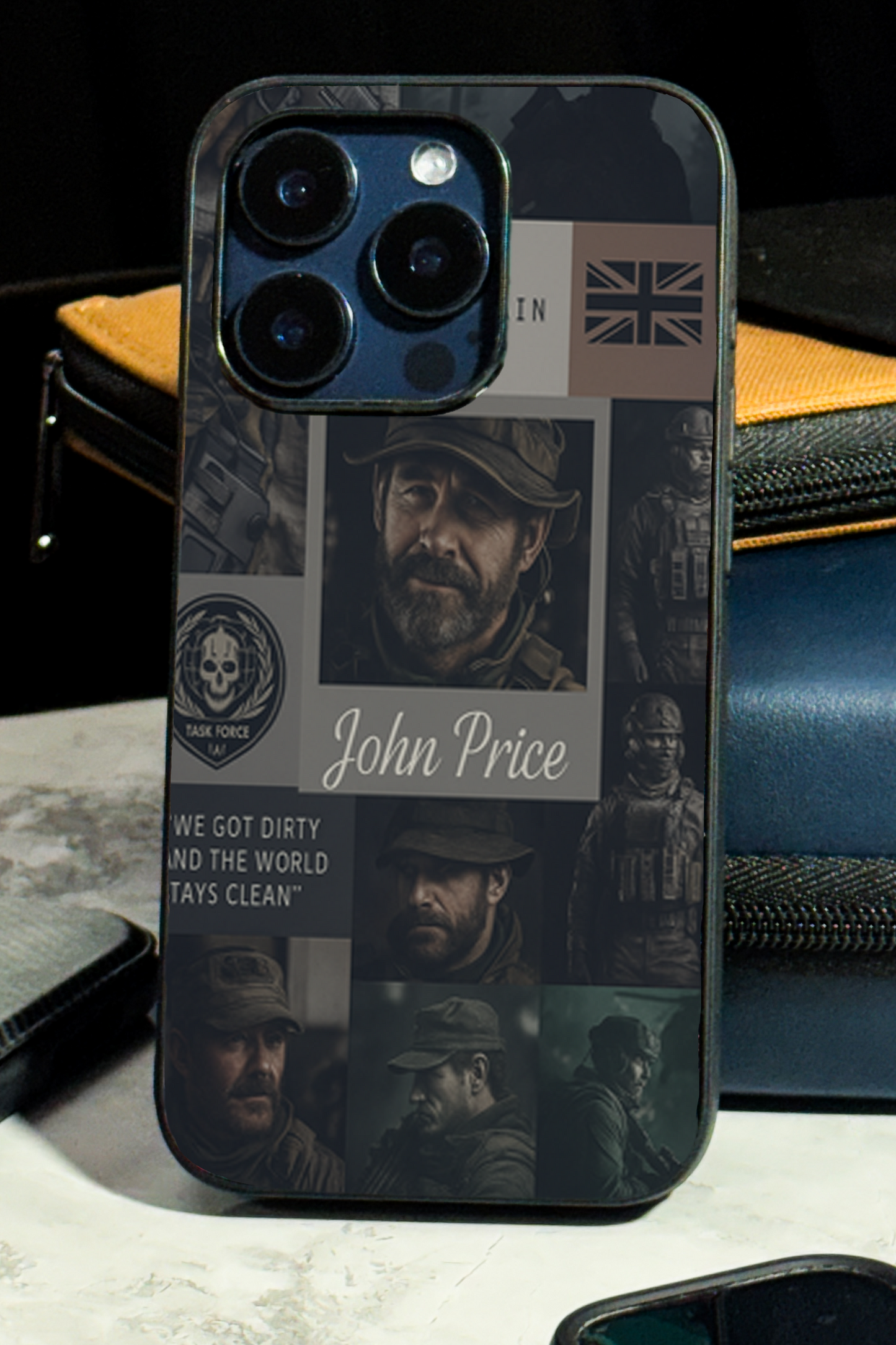 Captain’s Creed Premium Glass Back Cover For iPhone 11,12,13,14,15,16 Models