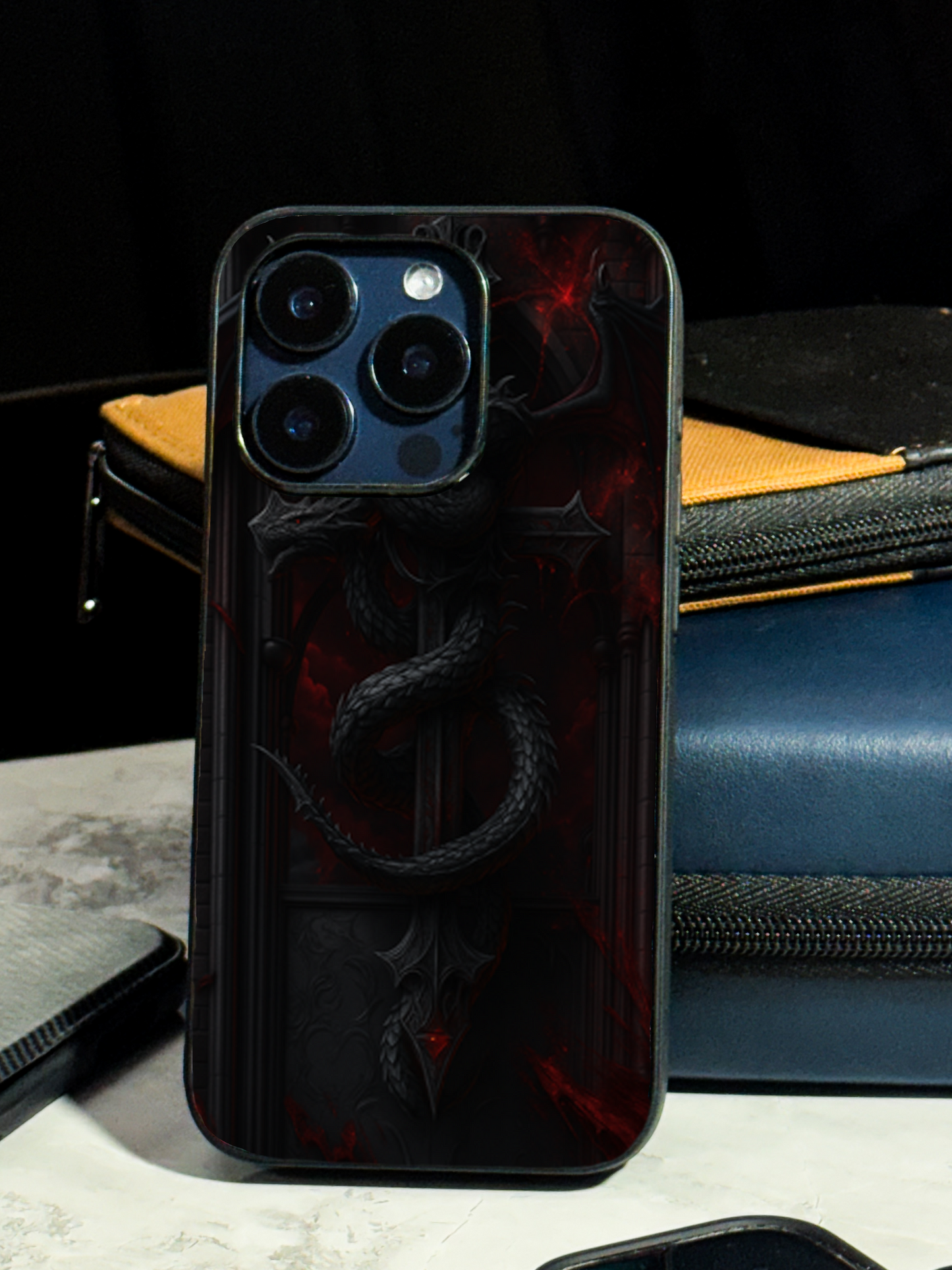 Drakonis Premium Glass Back Cover For iPhone 11,12,13,14,15,16 Models