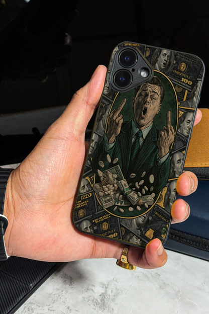 Cash Over Class Premium Glass Back Cover For iPhone 11,12,13,14,15,16 Models