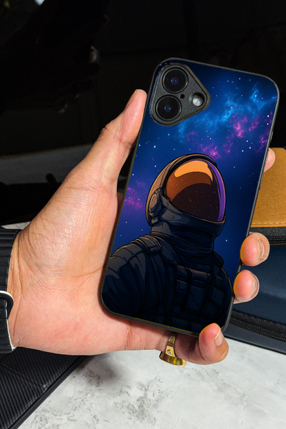 Stellar Void Premium Glass Back Cover For iPhone 11,12,13,14,15,16 Models