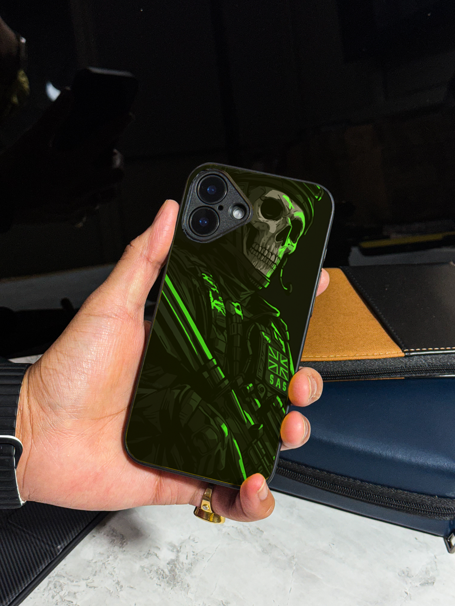 COD Zombie  Premium Glass Back Cover For iPhone 11,12,13,14,15,16 Models