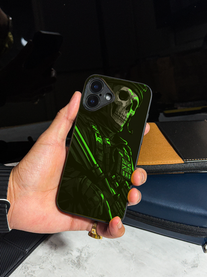 COD Zombie  Premium Glass Back Cover For iPhone 11,12,13,14,15,16 Models