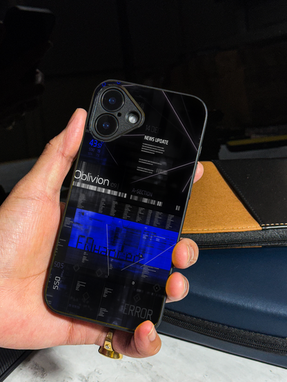 Hacker Premium Glass Back Cover For iPhone 11,12,13,14,15,16,17 Models