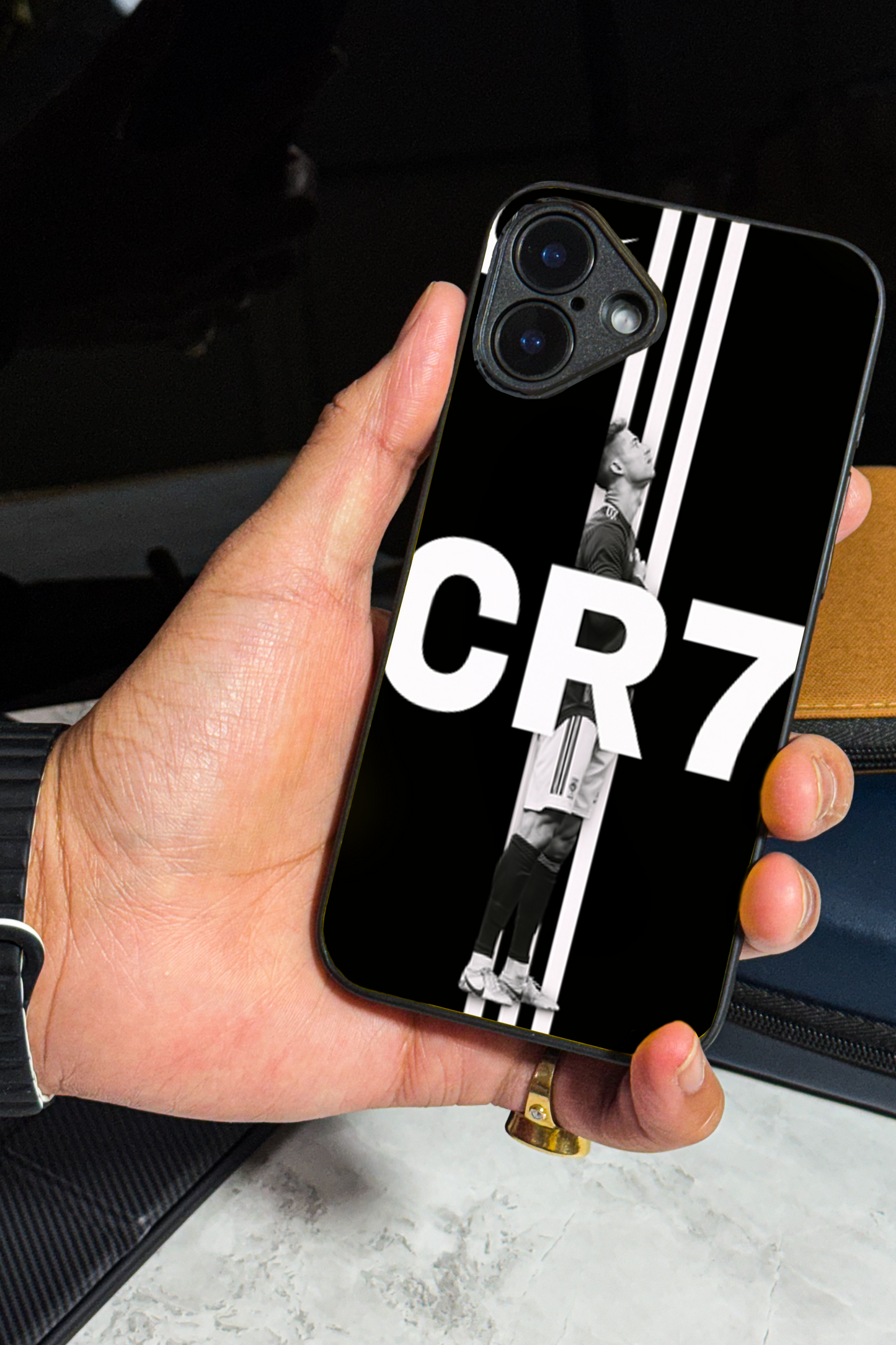 Legacy Stripe Premium Glass Back Cover For iPhone 11,12,13,14,15,16 Models