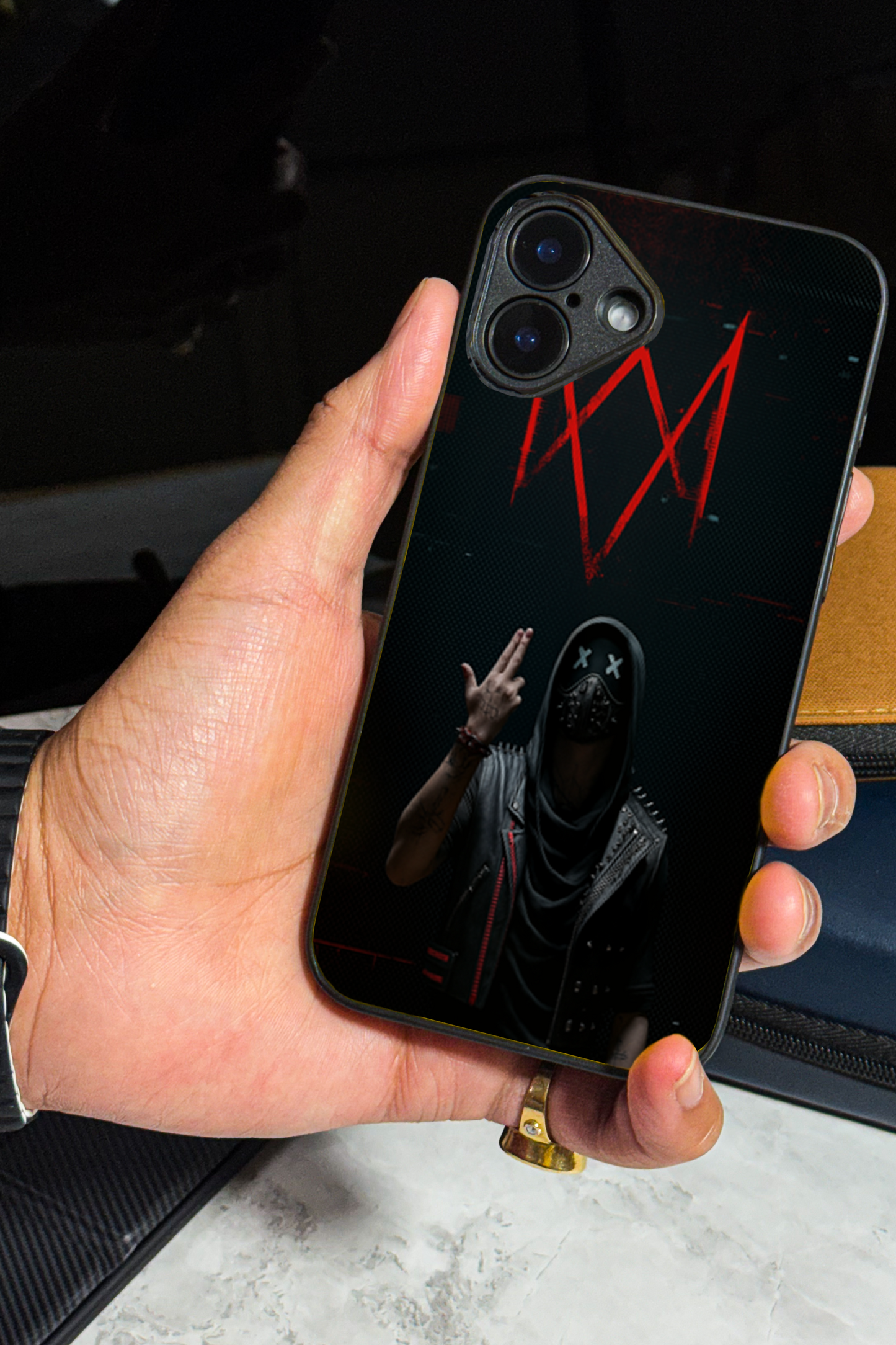 symbol Premium Glass Back Cover For iPhone 11,12,13,14,15,16 Models