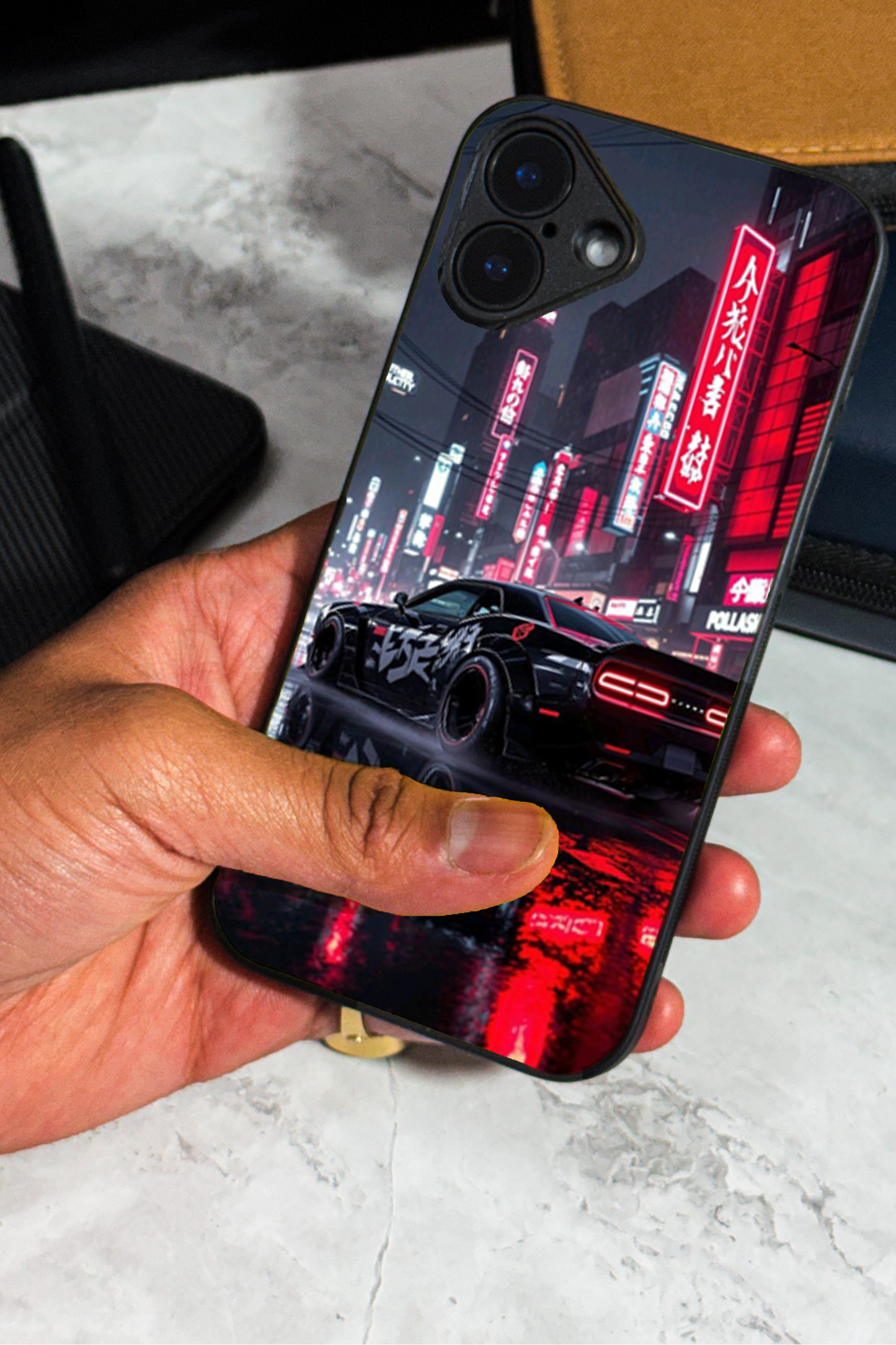 Tokyo Heat Premium Glass Back Cover For iPhone 11,12,13,14,15,16 Models