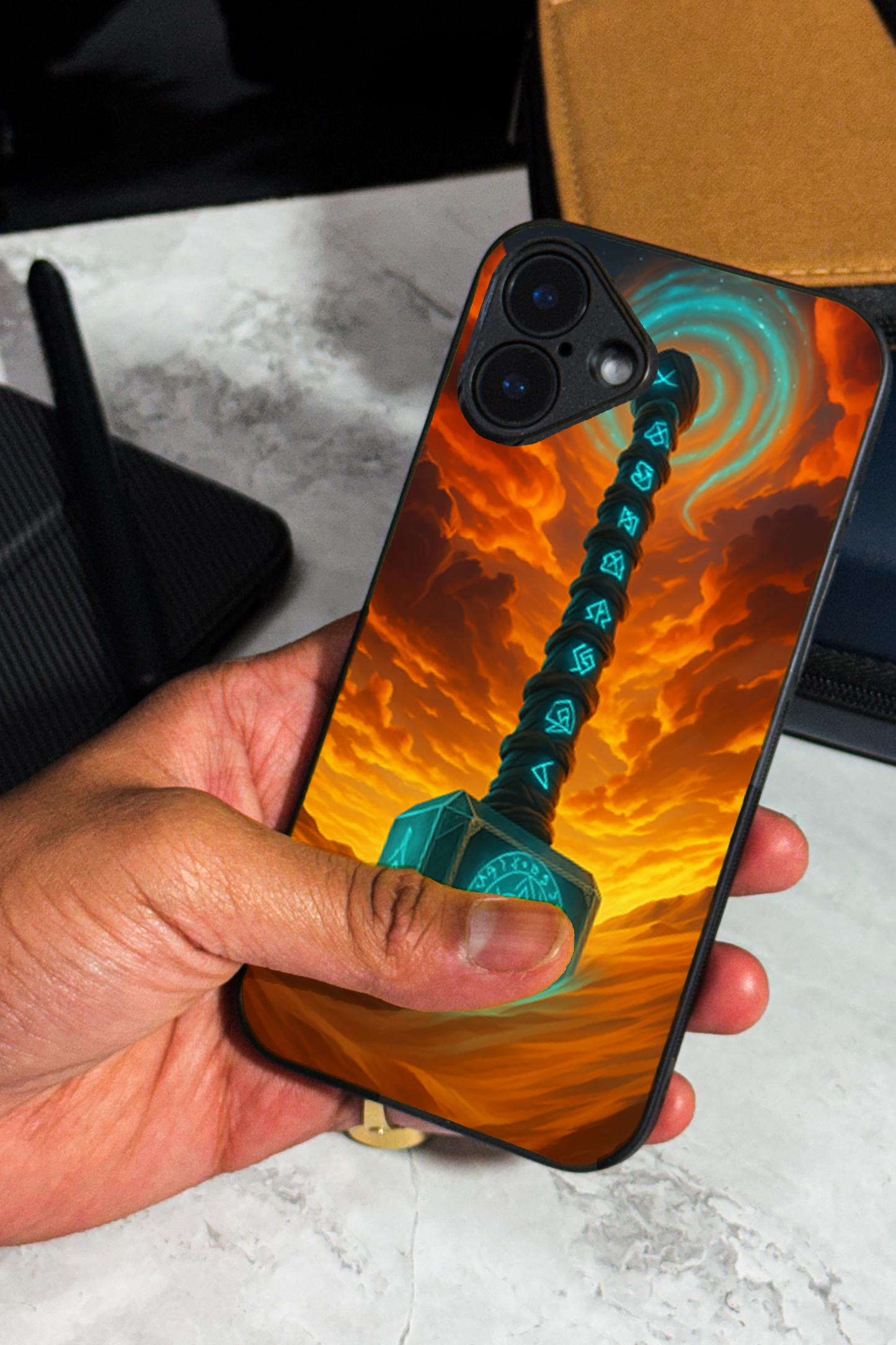 Mjolnir is it You ? Premium Glass Back Cover For iPhone 11,12,13,14,15,16 Models