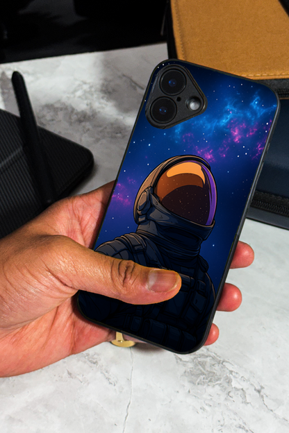 Stellar Void Premium Glass Back Cover For iPhone 11,12,13,14,15,16 Models