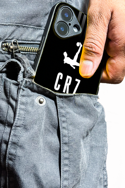 CR7 Legacy  Premium Glass Back Cover For iPhone 11,12,13,14,15,16 Models