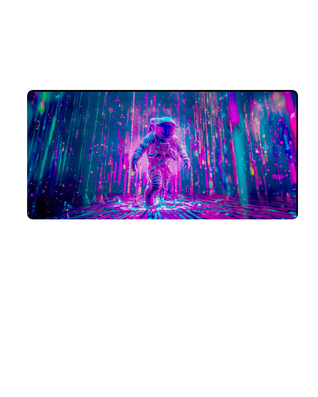 Printed Mouse Pad| Silicon Base | Astronaut In The Ocean Graphic | Available in Size - Small, Large