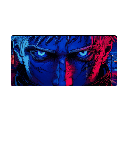 Printed Mouse Pad| Silicon Base | Focused Anime Character Graphic | Available in Size - Small, Large
