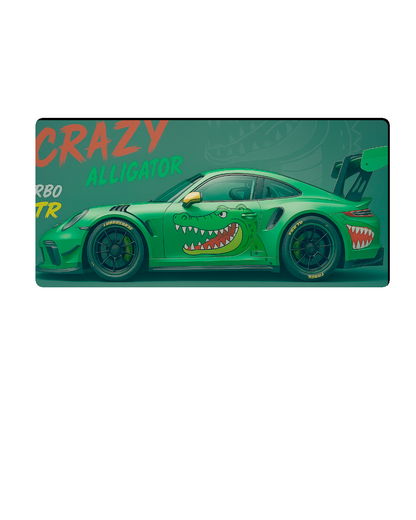 Printed Mouse Pad| Silicon Base | Later Alligator Graphic | Available in Size - Small, Large