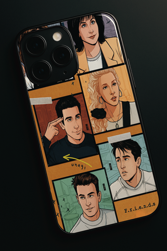 Pop Art Squad Premium Glass Back Cover For iPhone 11,12,13,14,15,16,17 Models