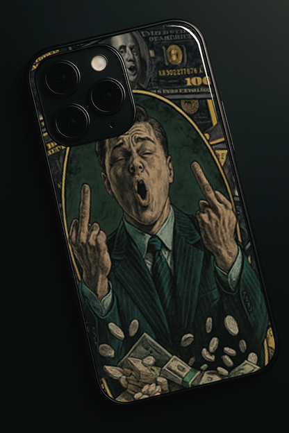 Cash Over Class Premium Glass Back Cover For iPhone 11,12,13,14,15,16 Models