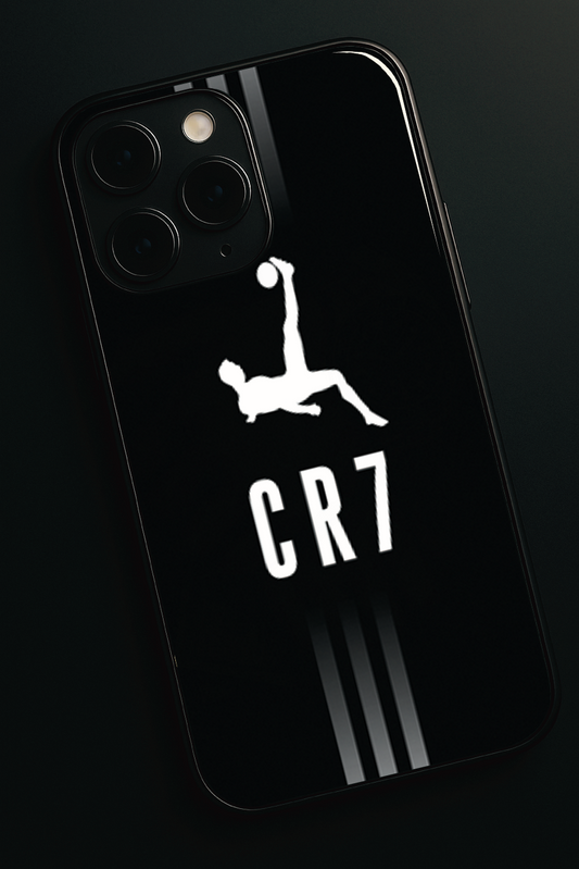 CR7 Legacy  Premium Glass Back Cover For iPhone 11,12,13,14,15,16 Models