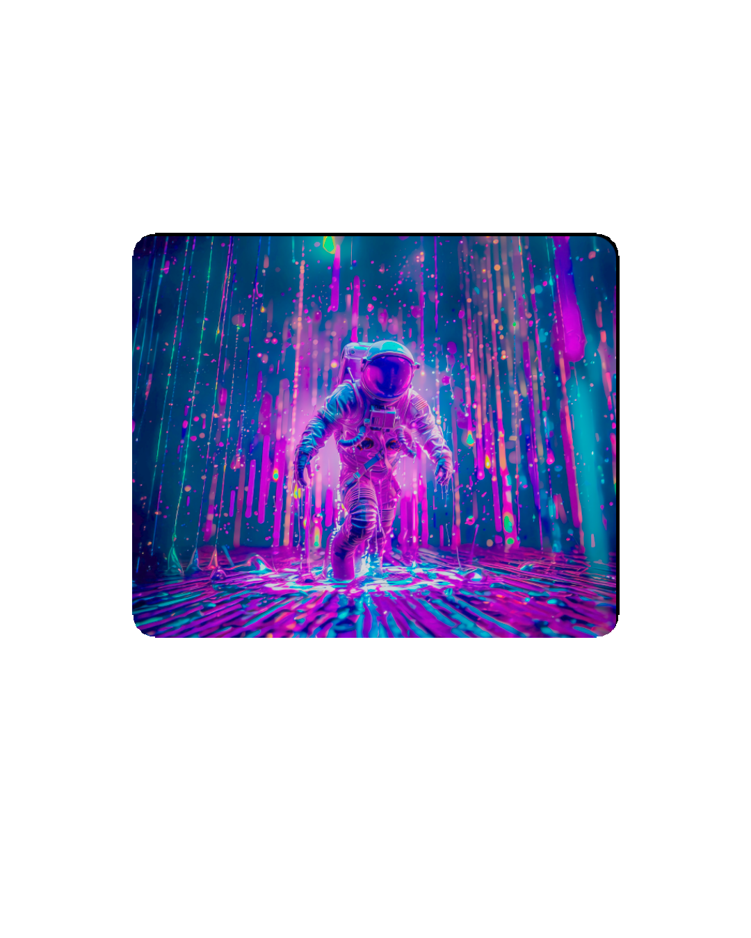 Printed Mouse Pad| Silicon Base | Astronaut In The Ocean Graphic | Available in Size - Small, Large