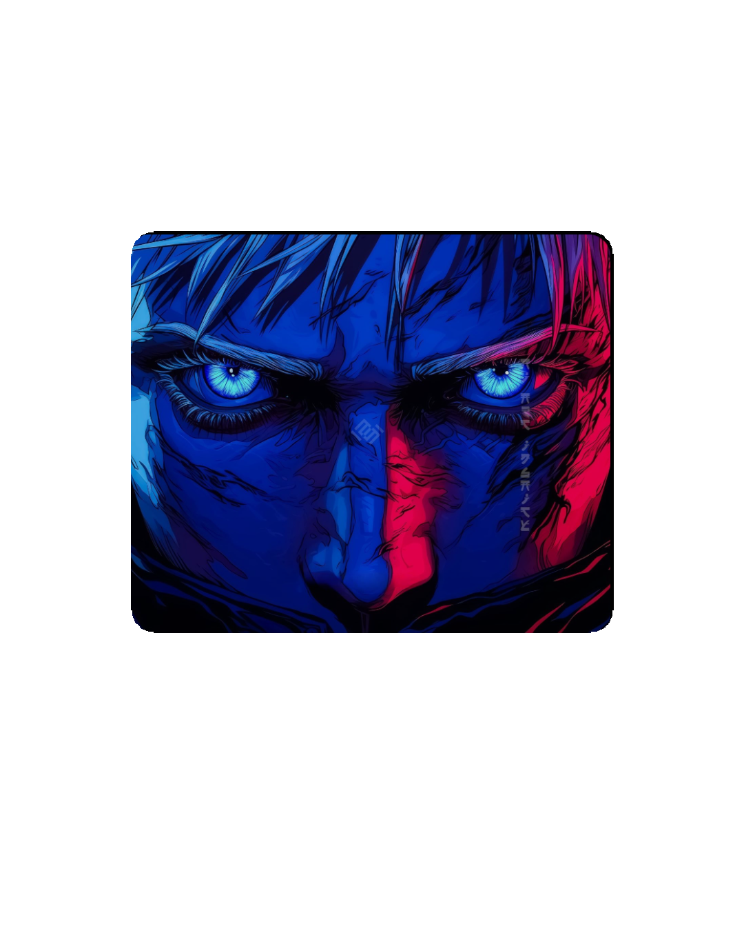 Printed Mouse Pad| Silicon Base | Focused Anime Character Graphic | Available in Size - Small, Large