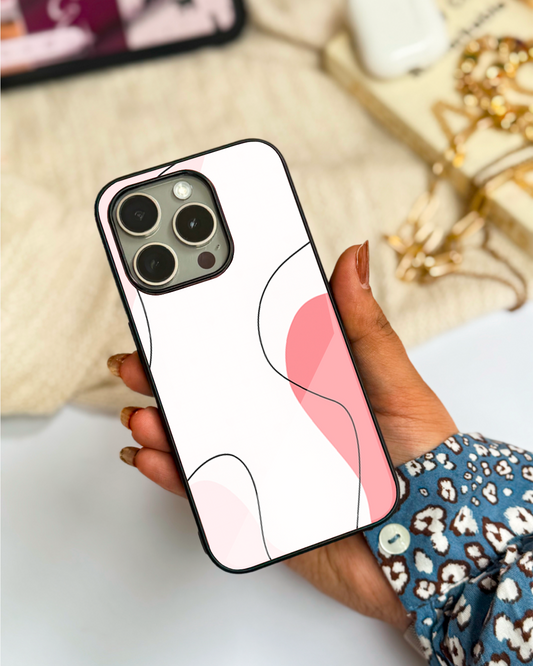 Clean Girl Aesthetics Premium Glass Back Cover For iPhone 11,12,13,14,15,16 Models