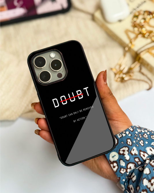 No Doubt Premium Glass Back Cover For iPhone 11,12,13,14,15,16 Models