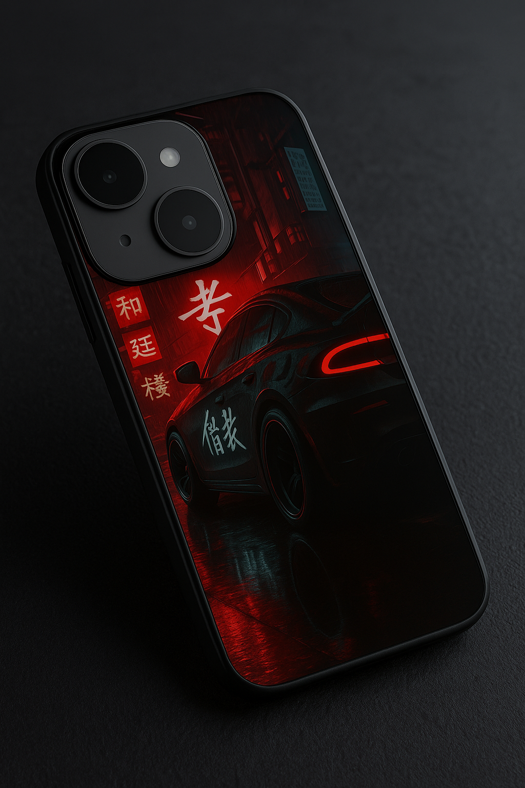 Aesthetic Car Focus Premium Glass Back Cover For iPhone 11,12,13,14,15,16,17 Models The Case & Co