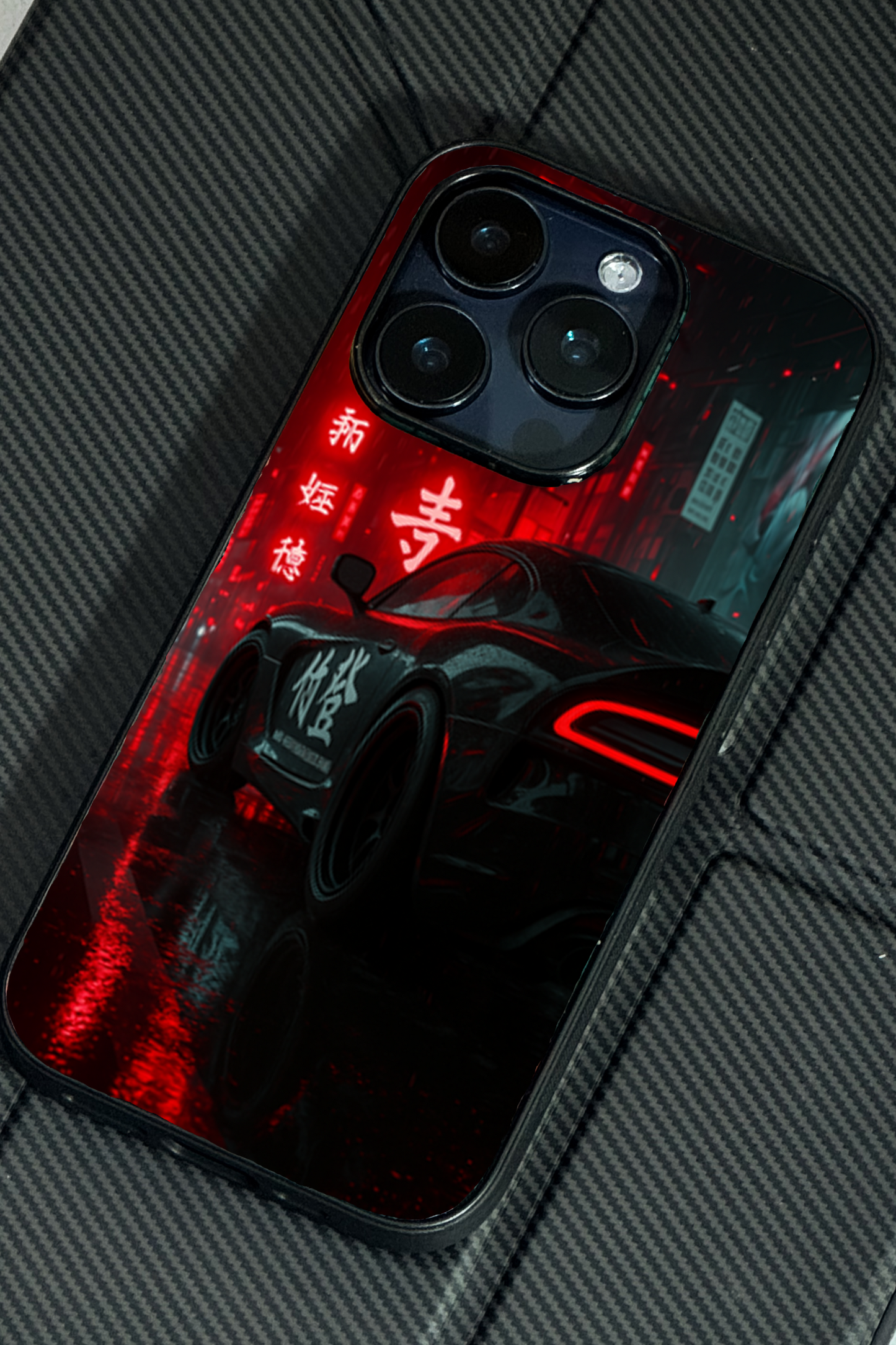 Aesthetic Car Focus Premium Glass Back Cover For iPhone 11,12,13,14,15,16,17 Models The Case & Co