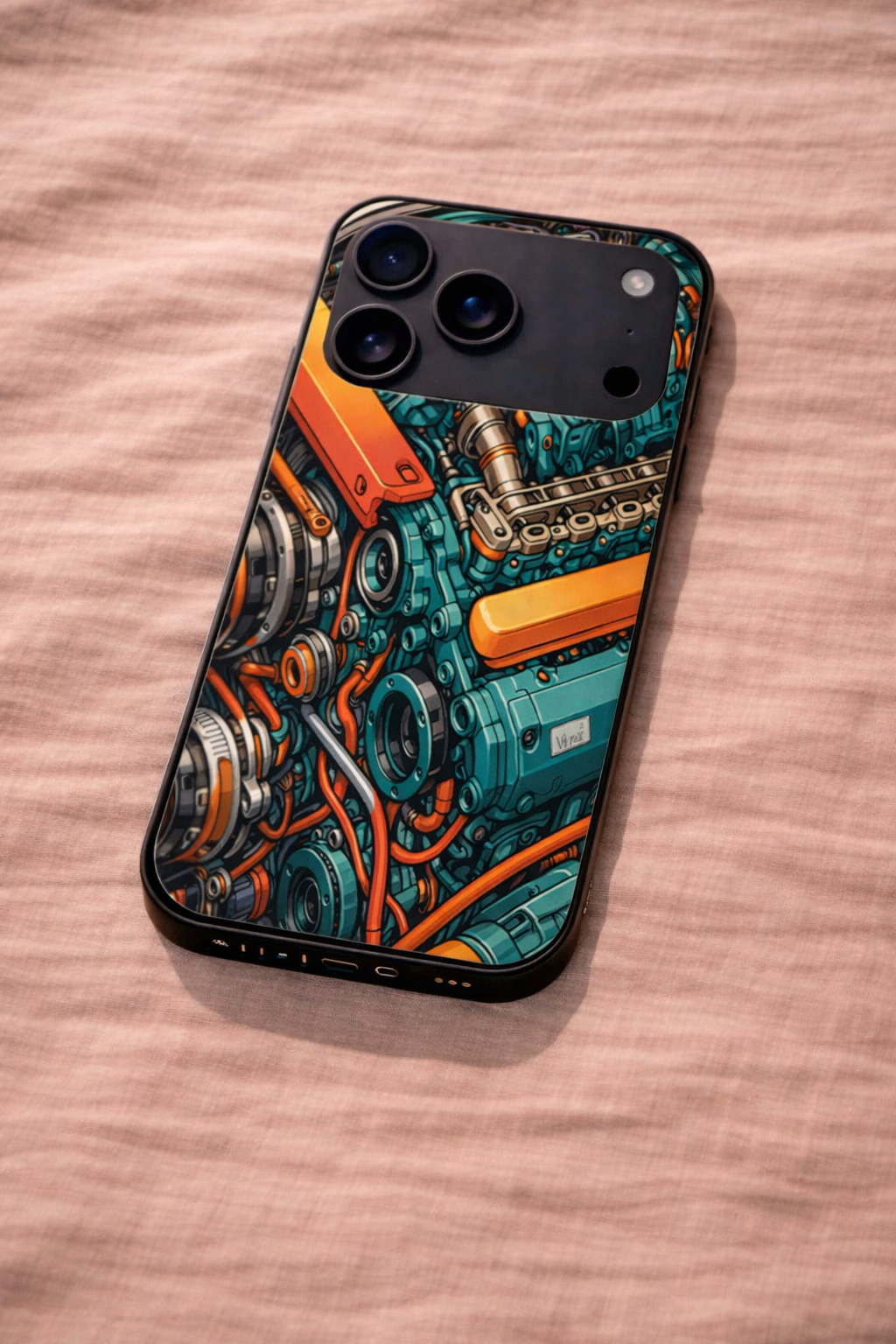 Aesthetic Engine-ry Premium Glass Back Cover For iPhone 11,12,13,14,15,16,17 Models The Case & Co