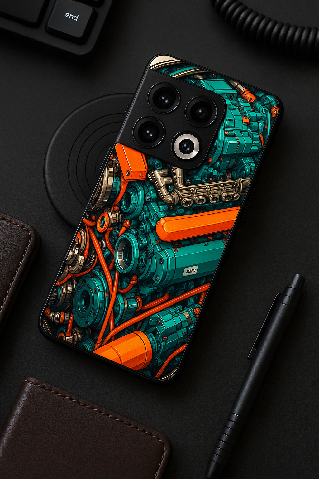 Aesthetic Engine-ry Premium Glass Back Cover For One Plus 13, 12, 11, 10, Nord Series The Case & Co