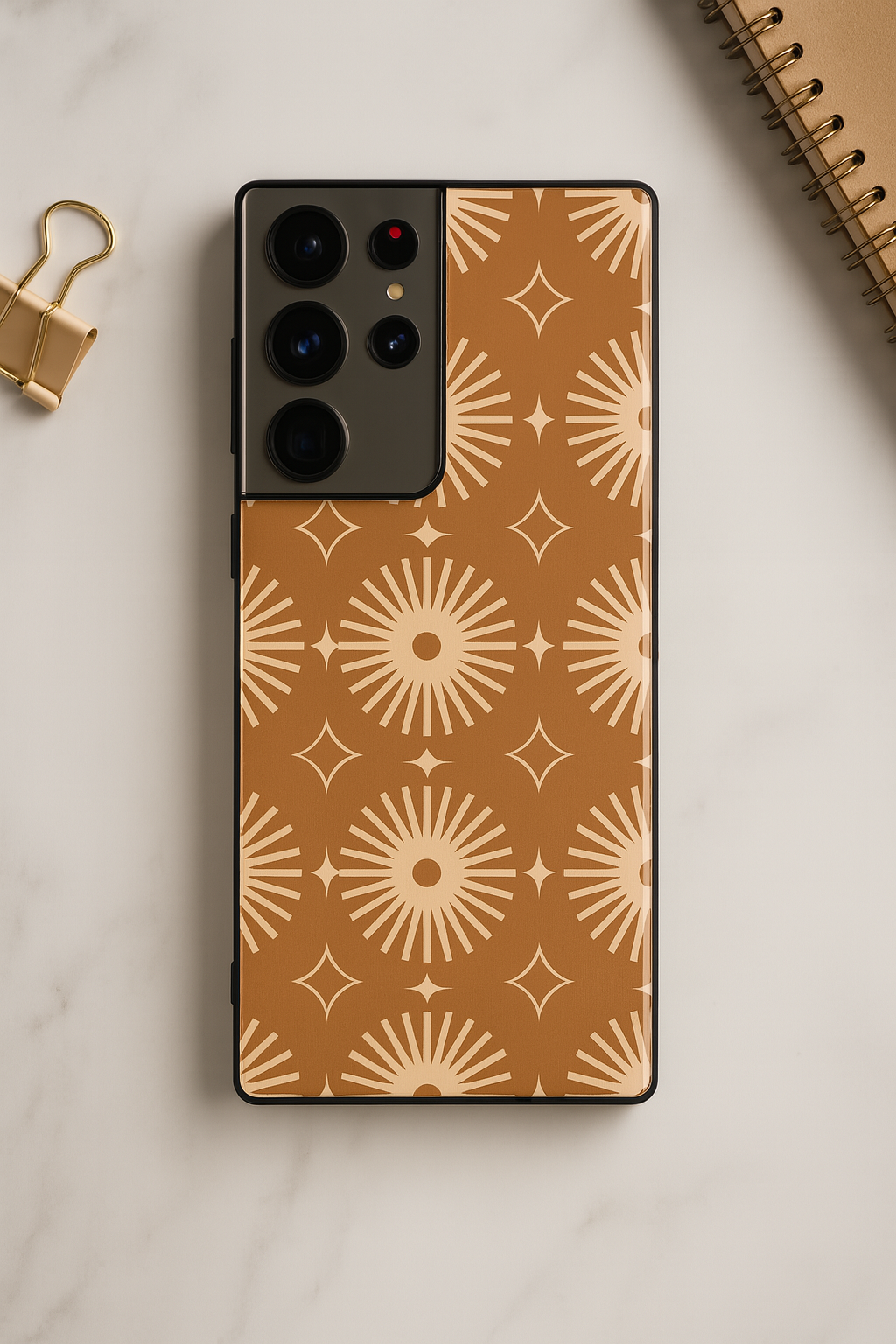 Aesthetic Sparkles Premium Glass Back Cover For Galaxy S, A, M & F Series The Case & Co