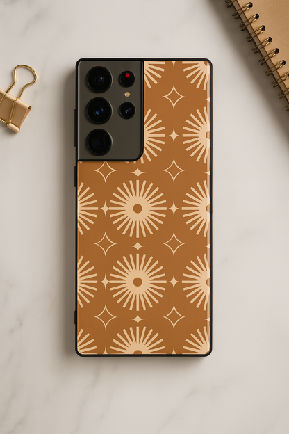 Aesthetic Sparkles Premium Glass Back Cover For Galaxy S, A, M & F Series The Case & Co