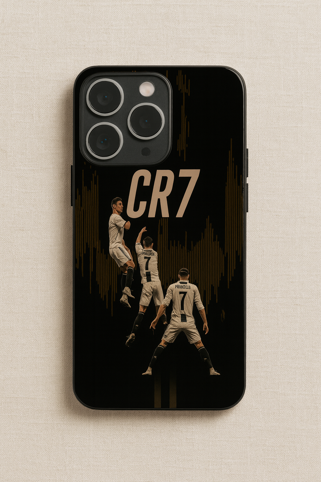 AIR CR7 Premium Glass Back Cover For iPhone 11,12,13,14,15,16,17 Models The Case & Co