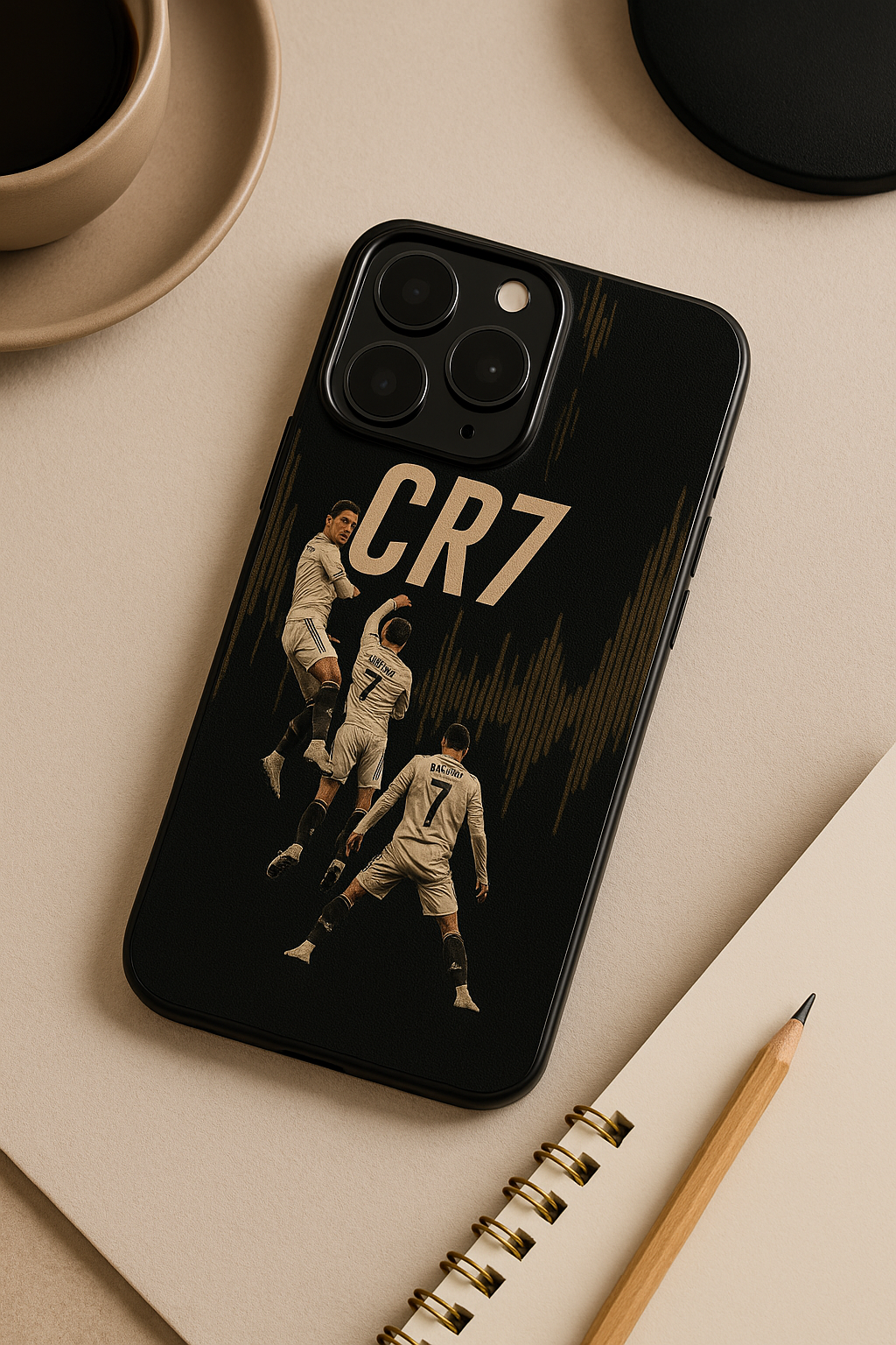 AIR CR7 Premium Glass Back Cover For iPhone 11,12,13,14,15,16,17 Models The Case & Co