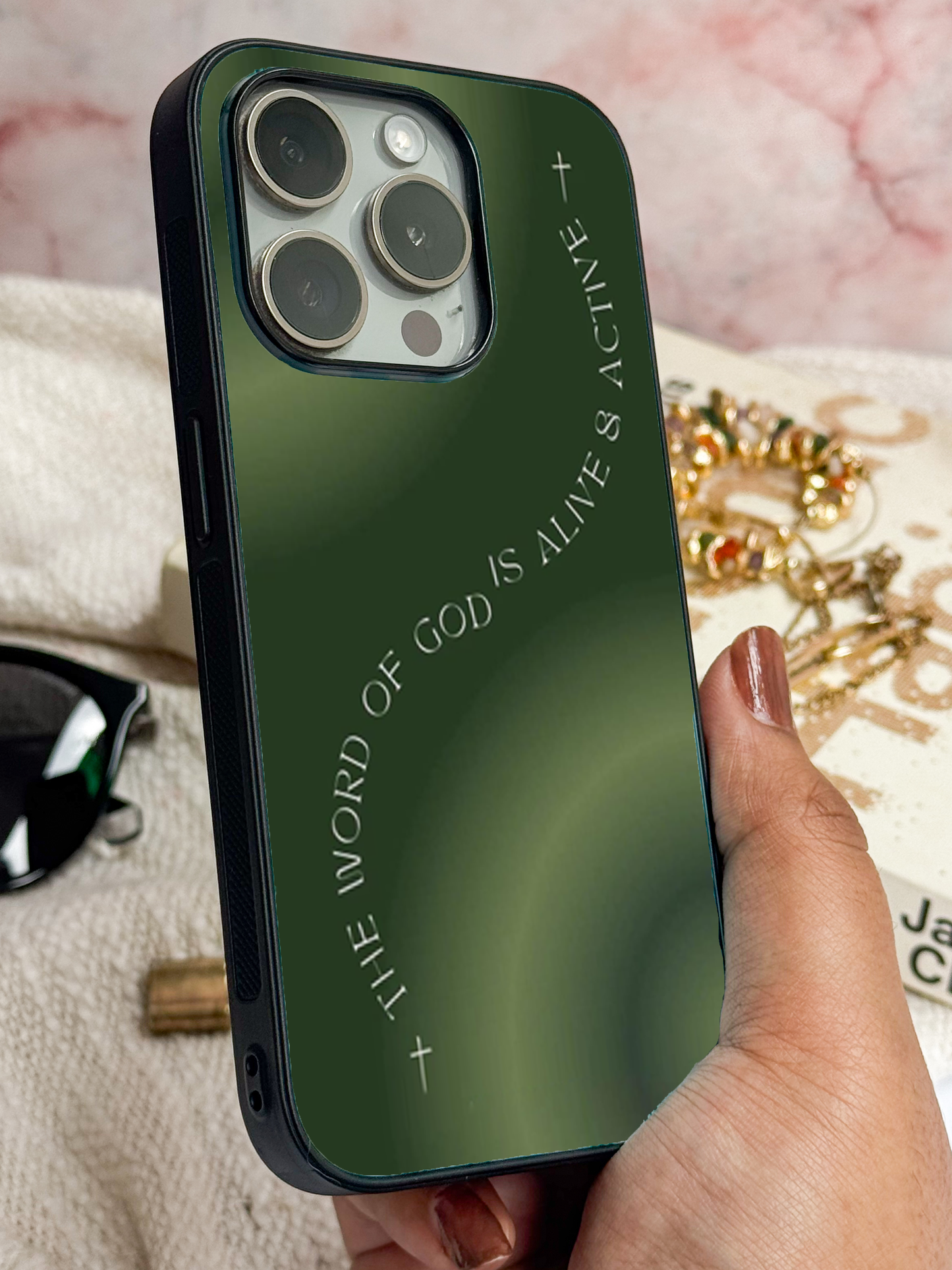 Alive & Active Premium Glass Back Cover For iPhone 11,12,13,14,15,16,17 Models The Case & Co