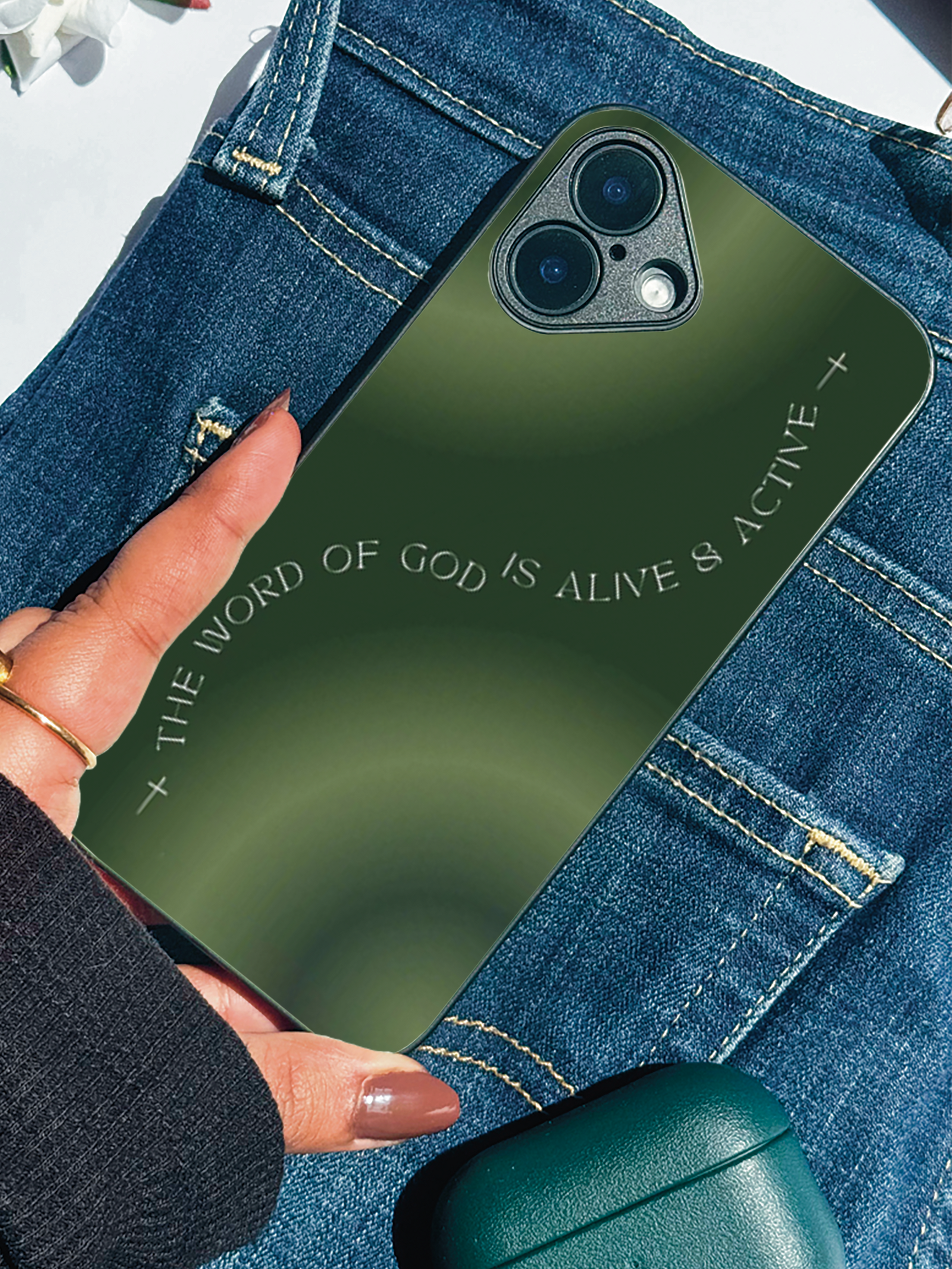 Alive & Active Premium Glass Back Cover For iPhone 11,12,13,14,15,16,17 Models The Case & Co