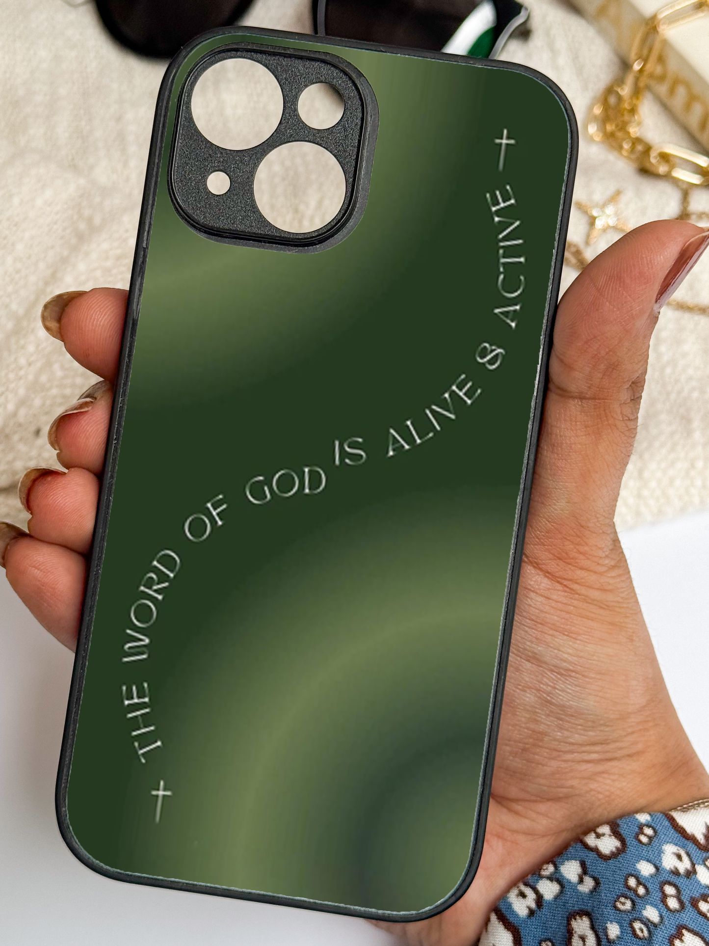 Alive & Active Premium Glass Back Cover For iPhone 11,12,13,14,15,16,17 Models The Case & Co