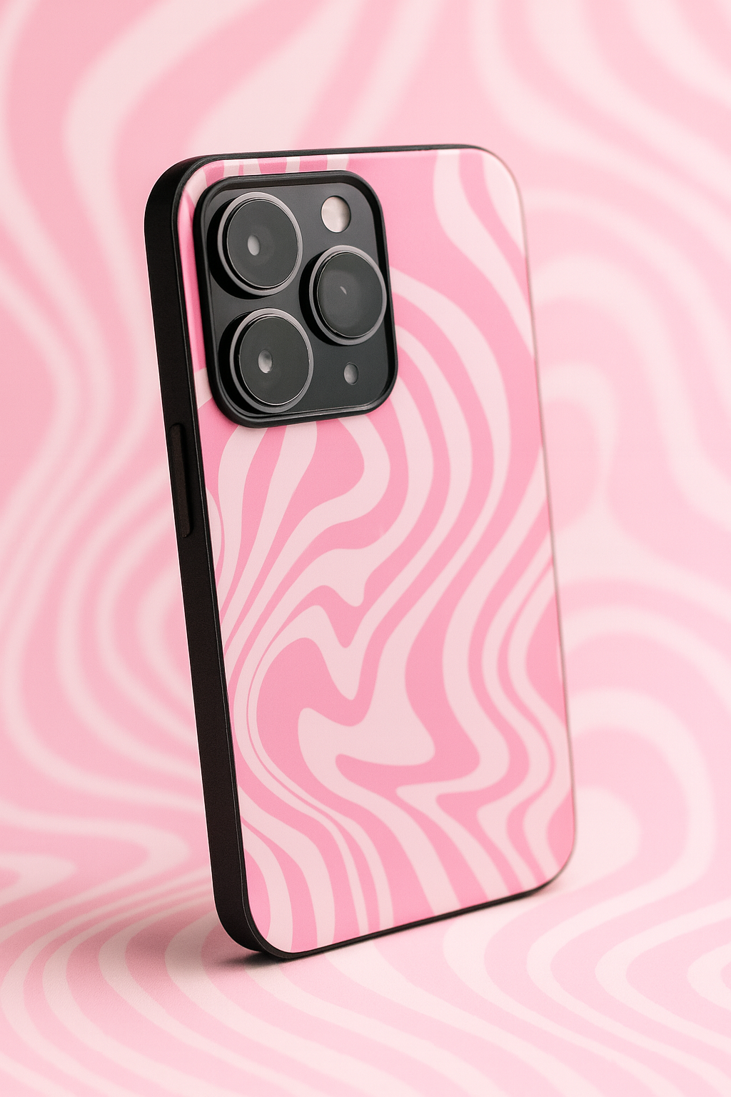 Barbie Swirl Premium Glass Back Cover For iPhone 11,12,13,14,15,16,17 Models The Case & Co