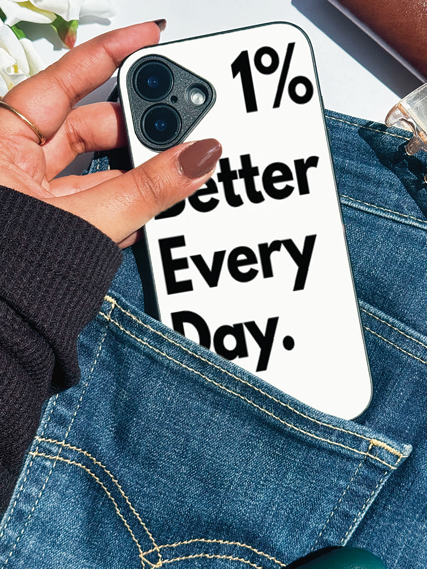 Better Every Day Premium Glass Back Cover For iPhone 11,12,13,14,15,16,17 Models The Case & Co
