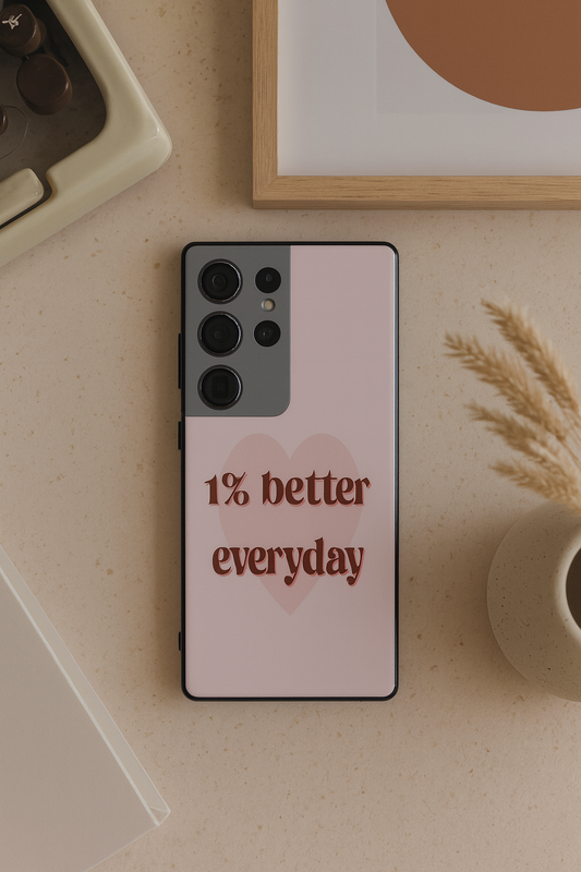 Better Than Yesterday Premium Glass Back Cover For Galaxy S, A, M & F Series The Case & Co