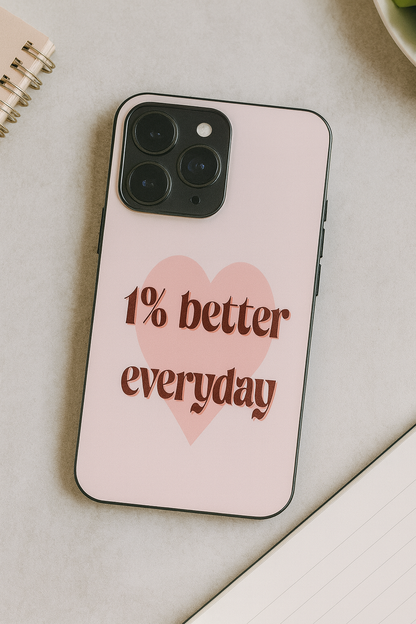 Better Than Yesterday Premium Glass Back Cover For iPhone 11,12,13,14,15,16,17 Models The Case & Co