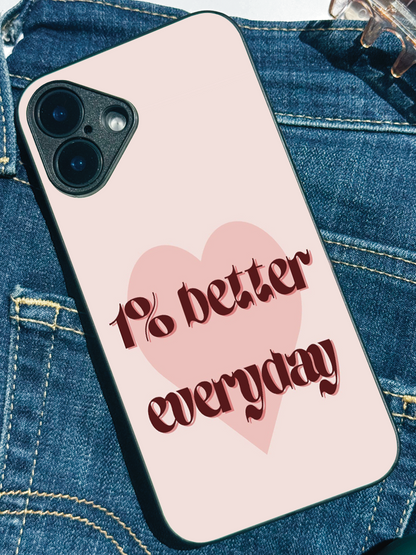 Better Than Yesterday Premium Glass Back Cover For iPhone 11,12,13,14,15,16,17 Models The Case & Co