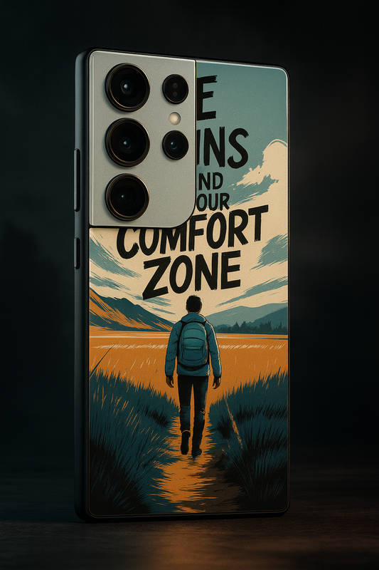 Beyond Limits Premium Glass Back Cover For Galaxy S, A, M & F Series The Case & Co