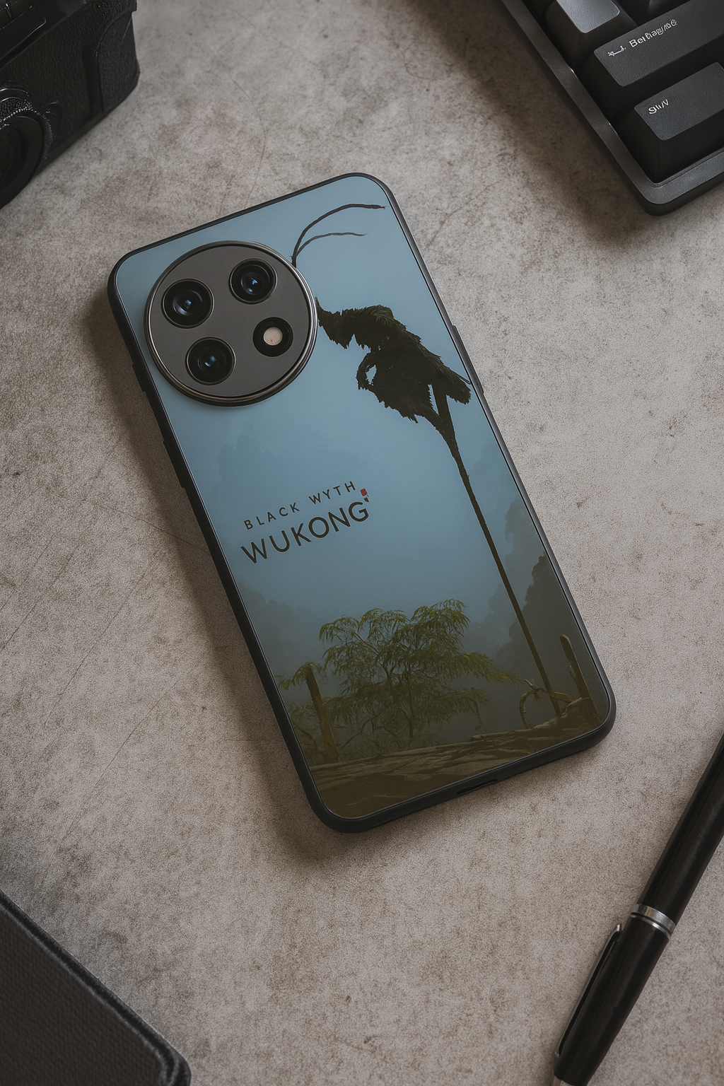 BMW-Black Myth Wukong Premium Glass Back Cover For One Plus 13, 12, 11, 10, Nord Series The Case & Co