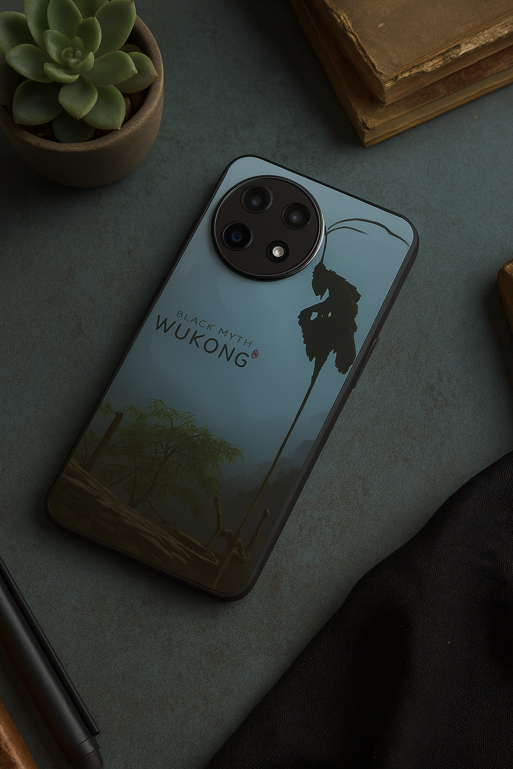 BMW-Black Myth Wukong Premium Glass Back Cover For One Plus 13, 12, 11, 10, Nord Series The Case & Co