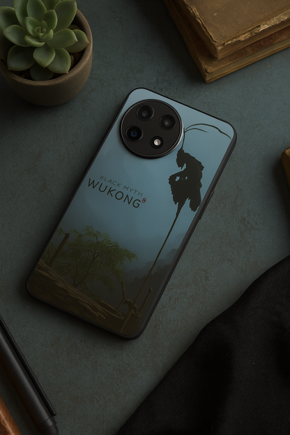 BMW-Black Myth Wukong Premium Glass Back Cover For One Plus 13, 12, 11, 10, Nord Series The Case & Co