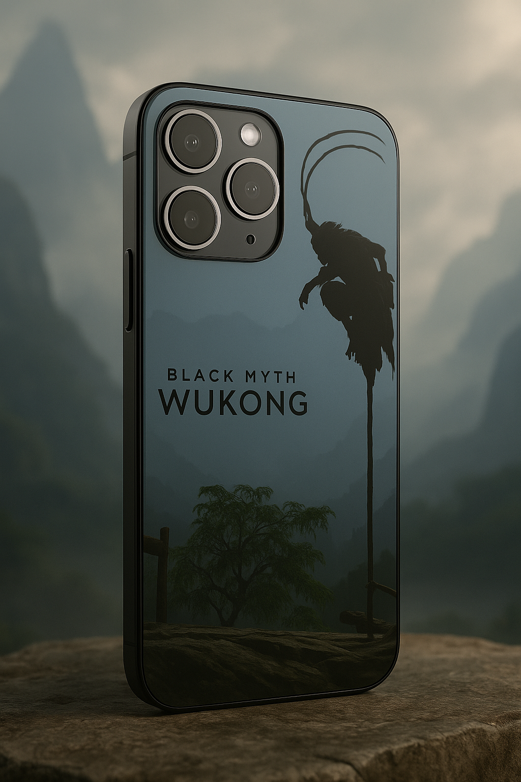 BMW -Black Myth Wukong Premium Glass Back Cover | iPhone 11,12,13,14,15,16,17 Models The Case & Co
