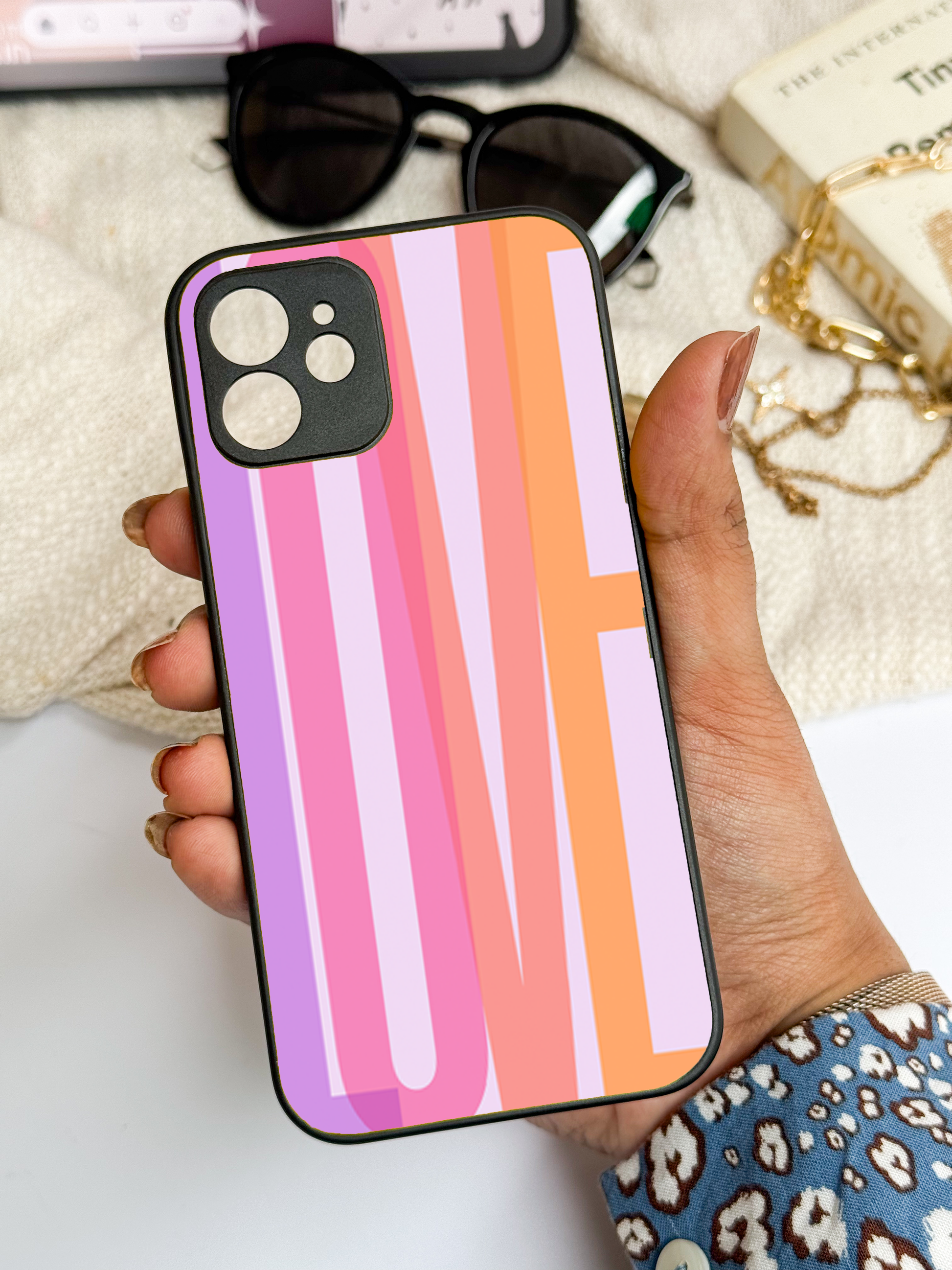 Bold Love Premium Glass Back Cover For iPhone 11,12,13,14,15,16,17 Models The Case & Co