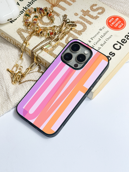 Bold Love Premium Glass Back Cover For iPhone 11,12,13,14,15,16,17 Models The Case & Co