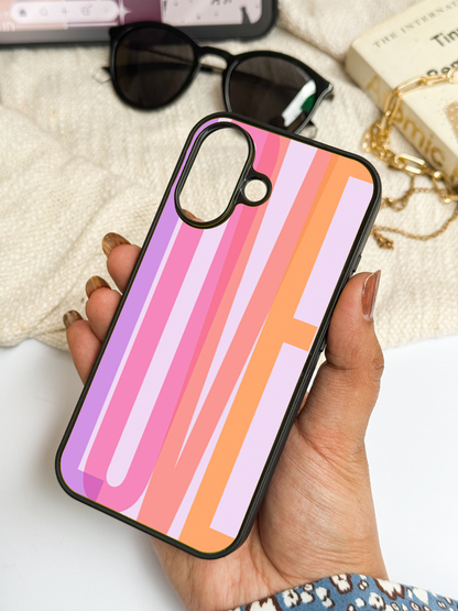 Bold Love Premium Glass Back Cover For iPhone 11,12,13,14,15,16,17 Models The Case & Co