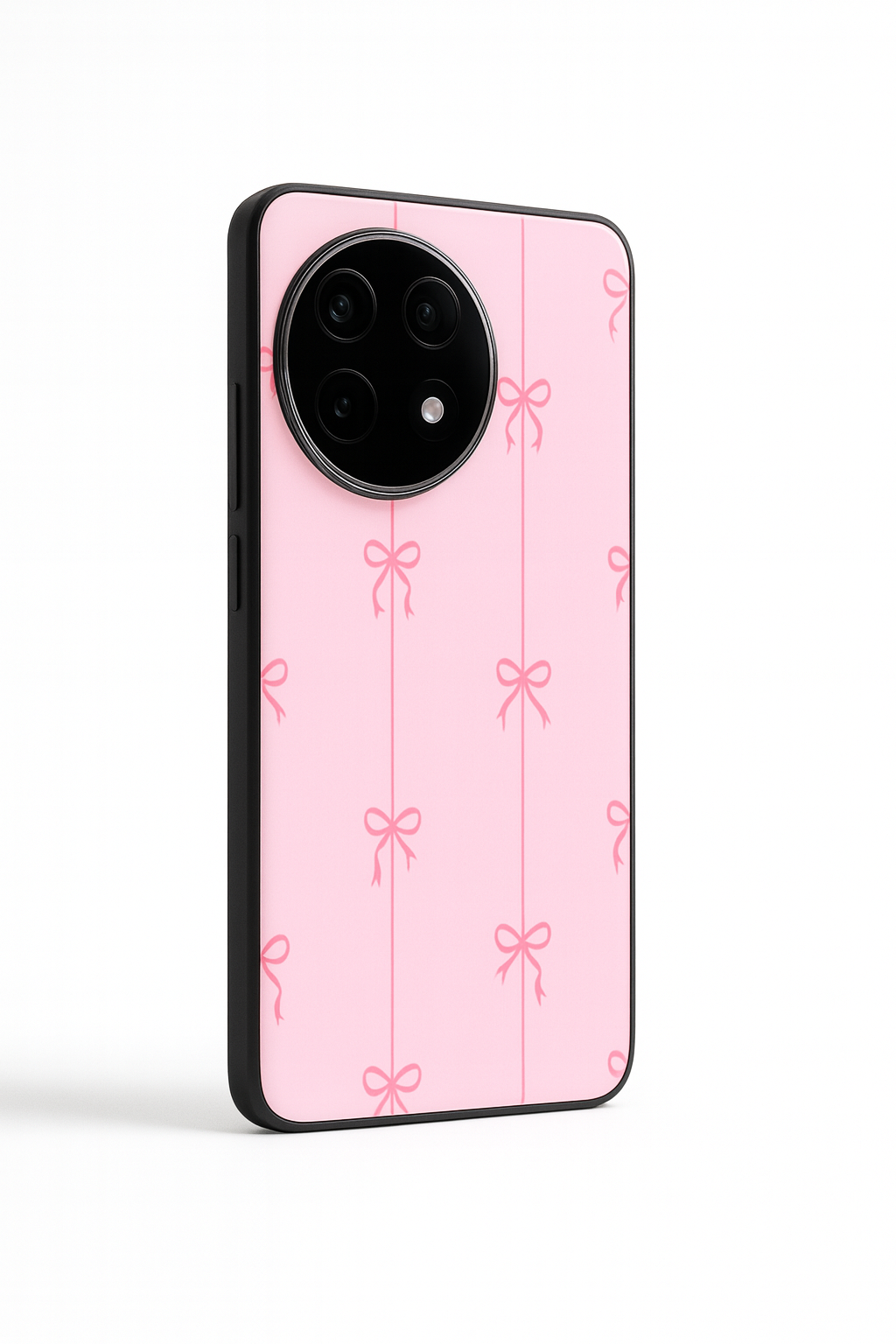 Bows Stripes Premium Glass Back Cover For One Plus 13, 12, 11, 10, Nord Series The Case & Co