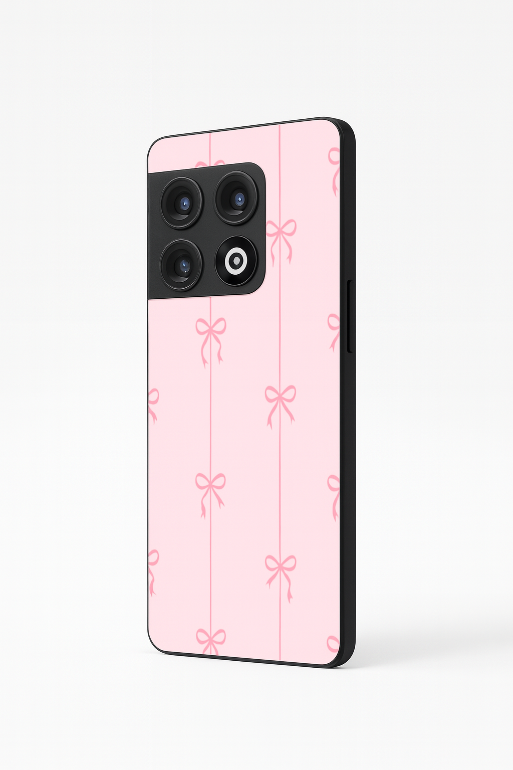 Bows Stripes Premium Glass Back Cover For One Plus 13, 12, 11, 10, Nord Series The Case & Co